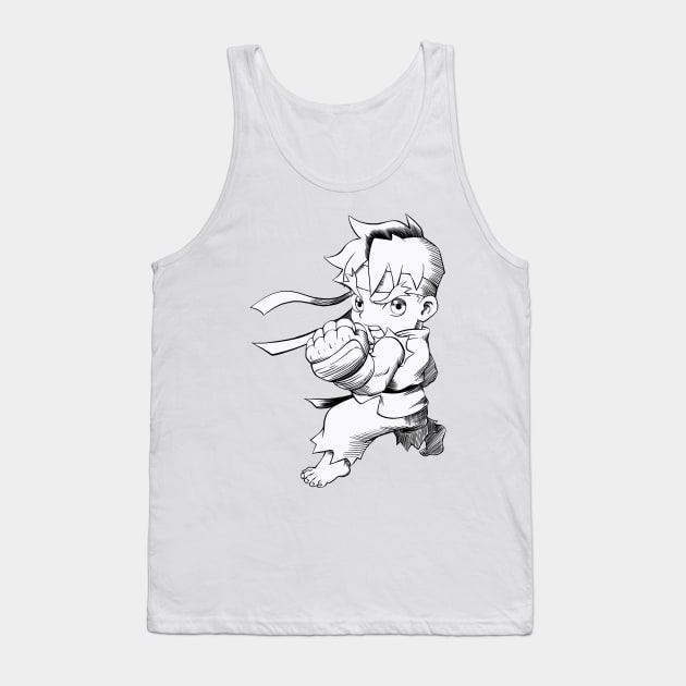 Ryu white Tank Top by Choose Your Char!!